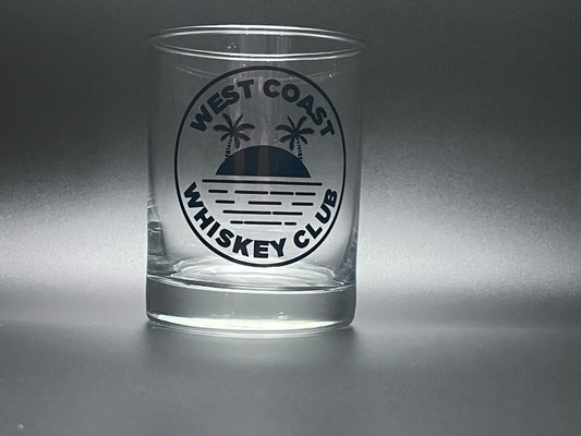 West Coast Whiskey Club: Premium Whiskey Rocks Glass - Chill in Style